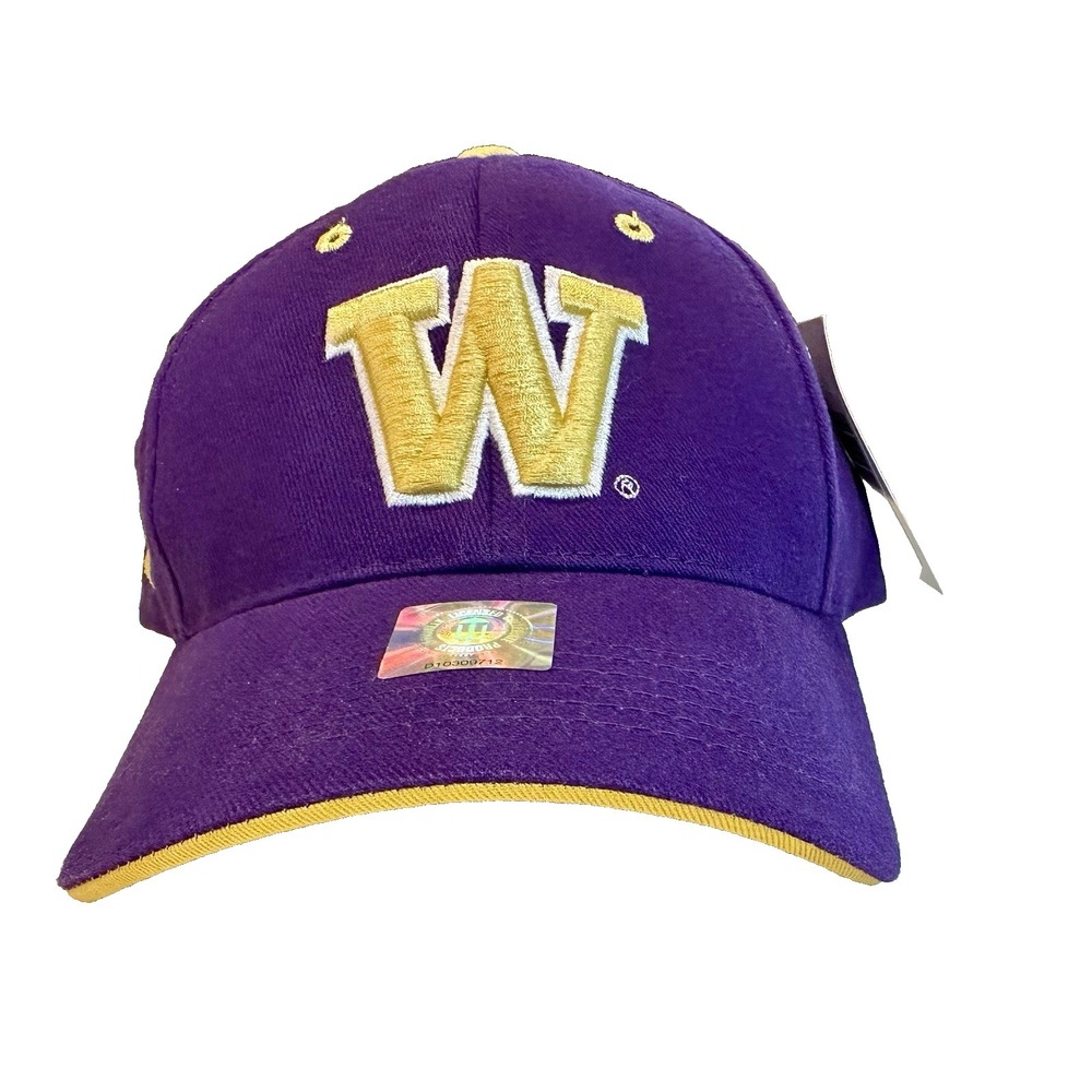 NEW HMI Washington Huskies Purple Gold Baseball Cap Hat Adult OSFM NWT